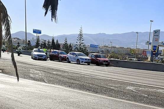 La autovía GC-1, escenario de otra colisión por alcance a la altura de La Estrella (Telde)/TA.